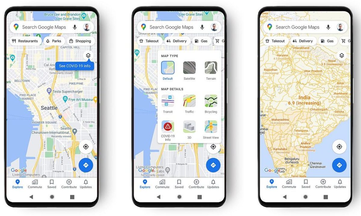 Google Mapy získajú novú aktualizáciu v podobe Covid Mapy
