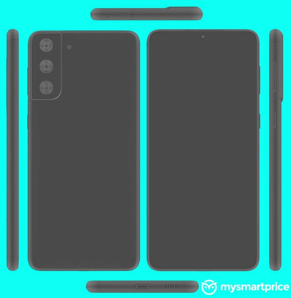 Zadná strana smartfónu Galaxy S21+! Zdroj: IceUniverse