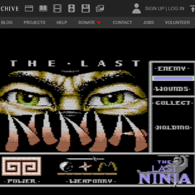8-bitové hry v internetovom archíve!
